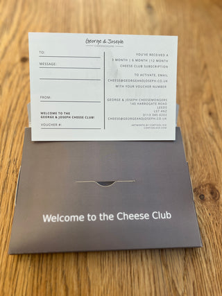 The G&J Cheese Club - monthly cheese box subscription